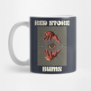 Hand Eyes Red Srore Bums Mug